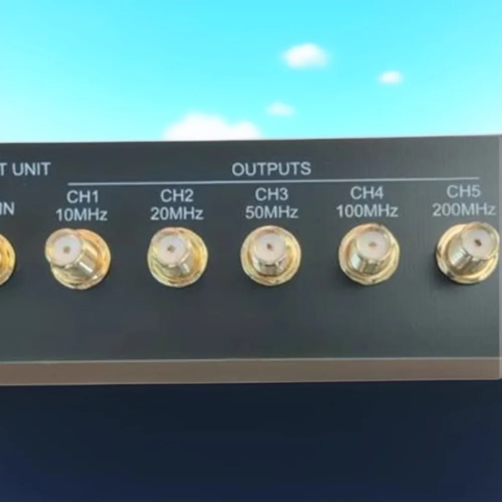 FCU-5. Signal source frequency conversion, 100M, 50M, 20M, 200M, 10M, sine wave clock source