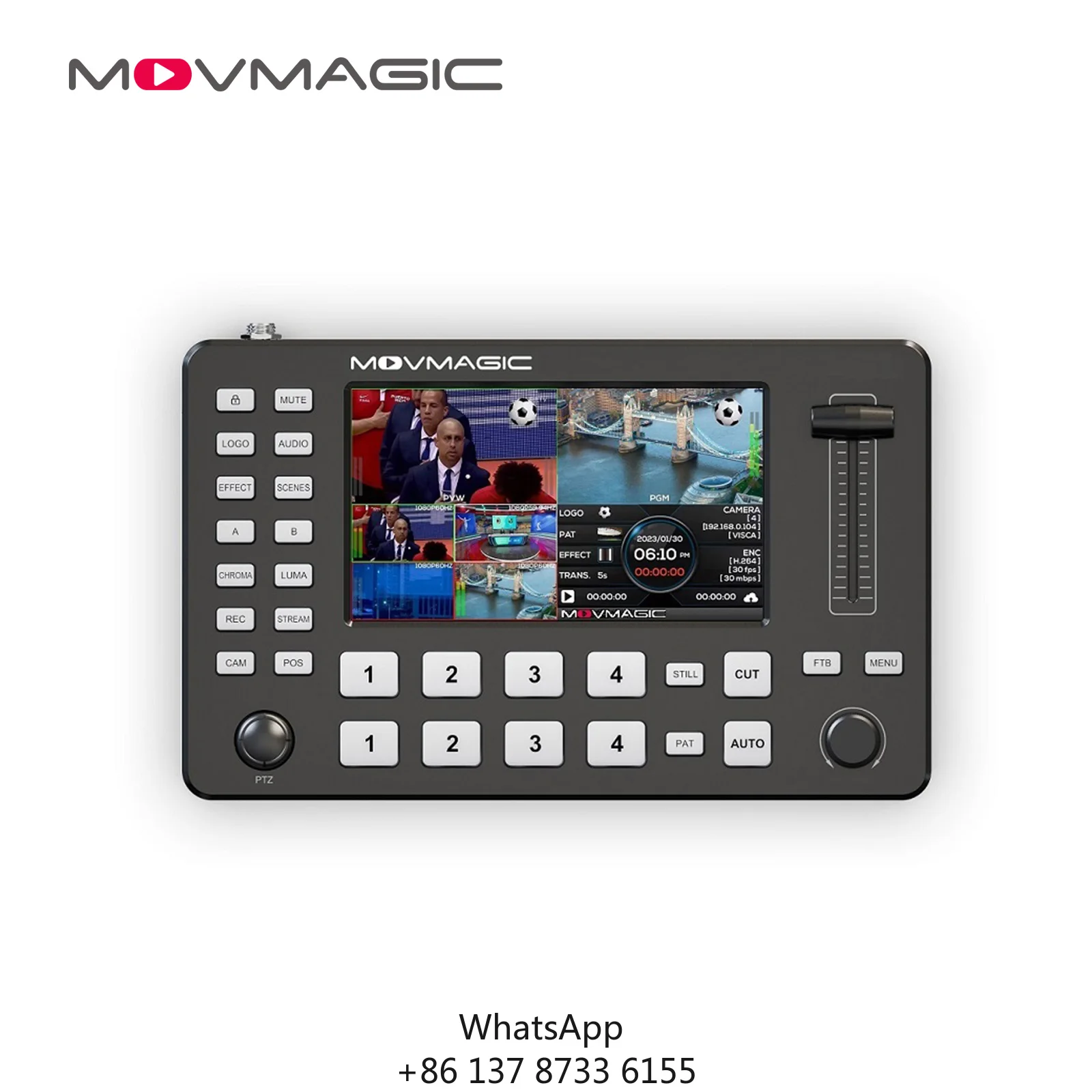 Movmagic M1 4K HD MI SDI Video Mixer Switcher Broadcast Live Streaming 5 Channel Multi View For Video Live