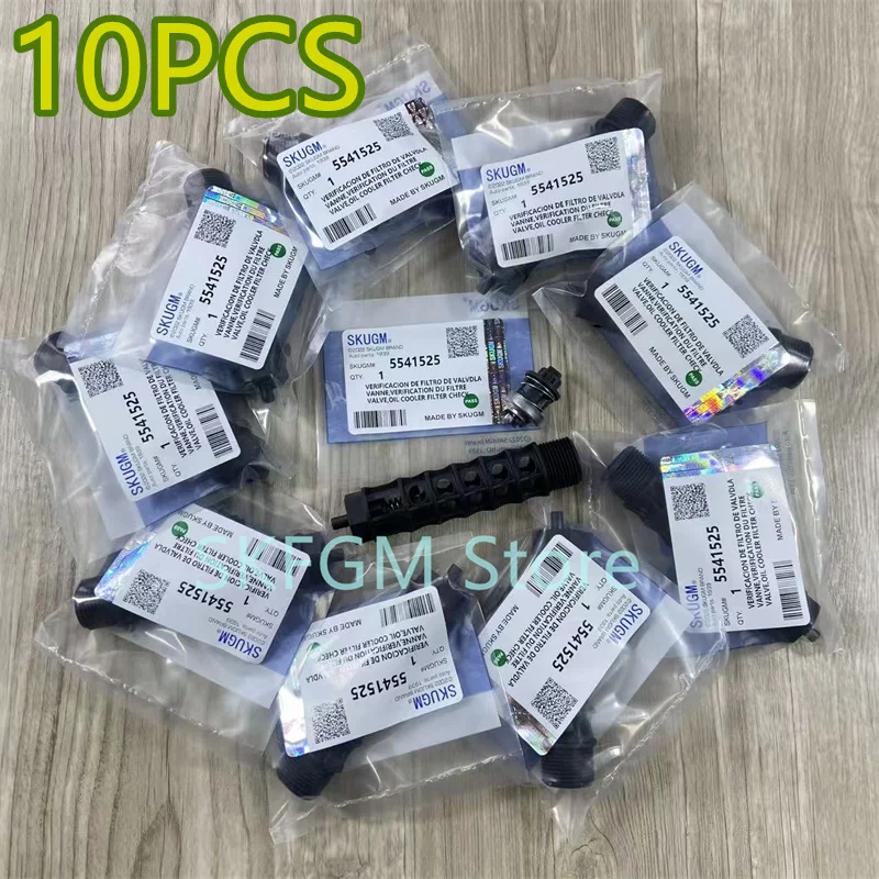 10Pcs Engine Oil Cooler Filter Valve 5541525 For Chevrolet Aveo Cruze Sonic Trax Orlando Vauxhall Opel Astra Zafira