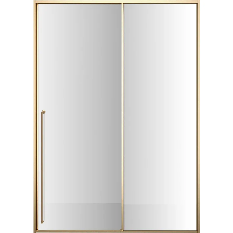 One-shaped shower room integrated household screen partition bathroom partition glass door
