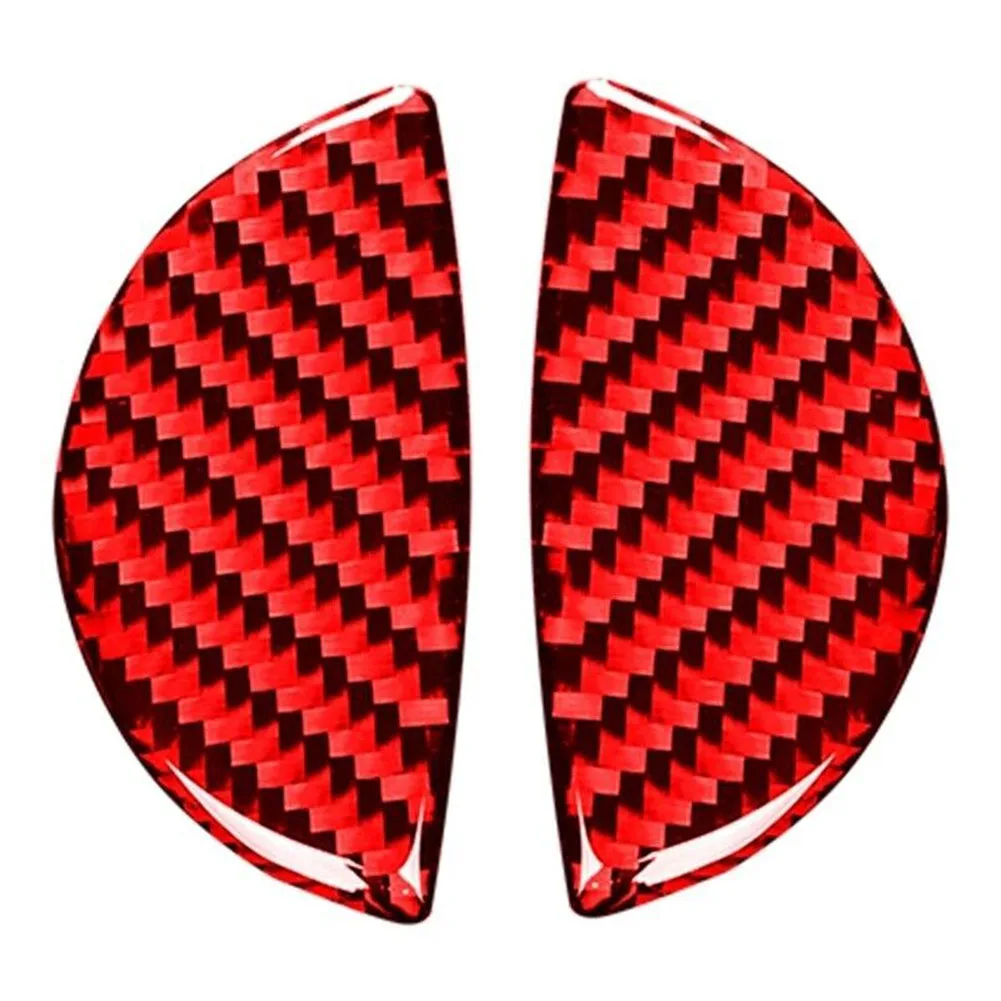 for R R for mini For Cooper for mini For Cooper for Red Carbon Fiber Easy Installation Epoxy Coating Nice Textures Tape Attached