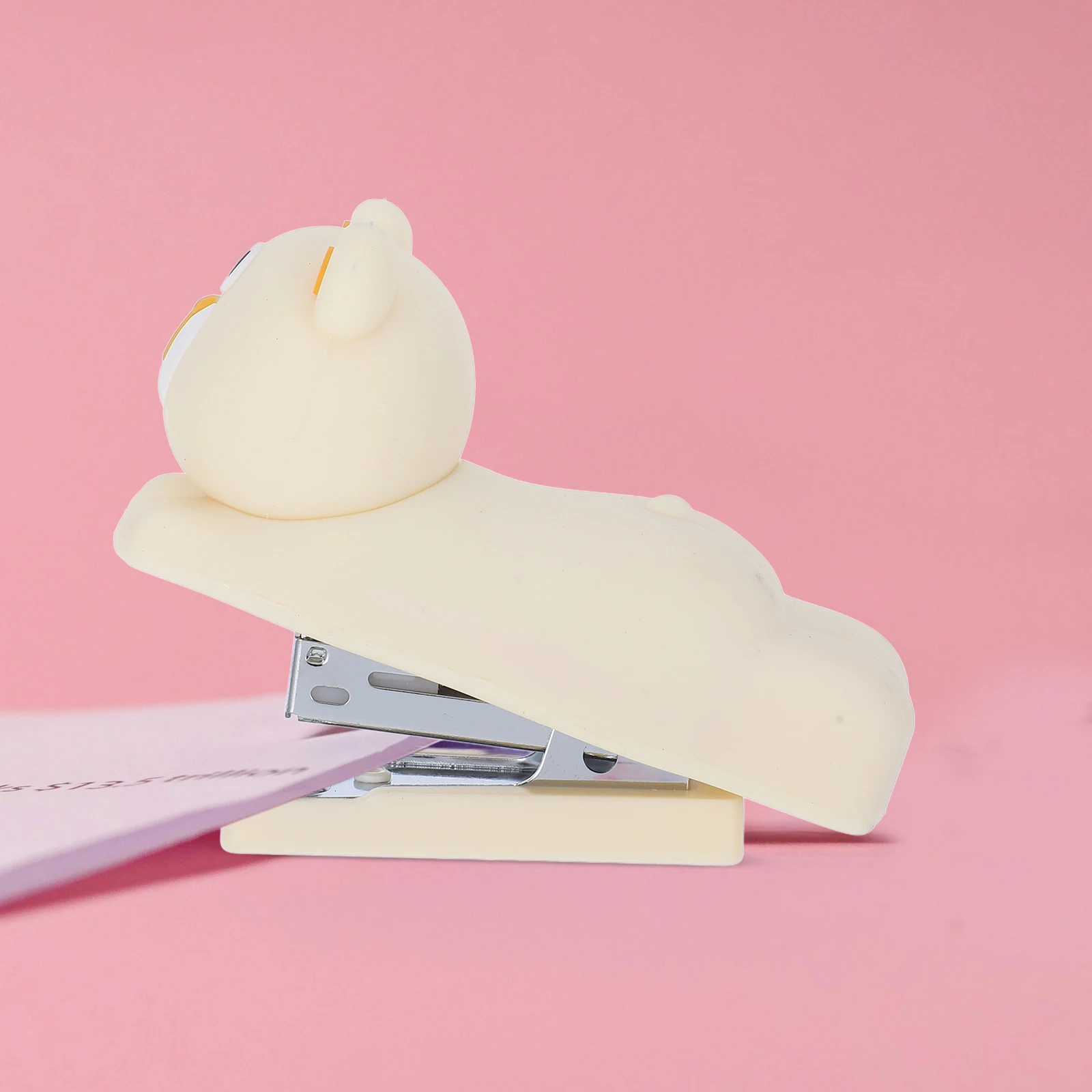 

Cute Cartoon Stapler For Desk Portable Handheld Office Classroom Stationery Cute Animal Shaped Stapler Sturdy Pvc Metal