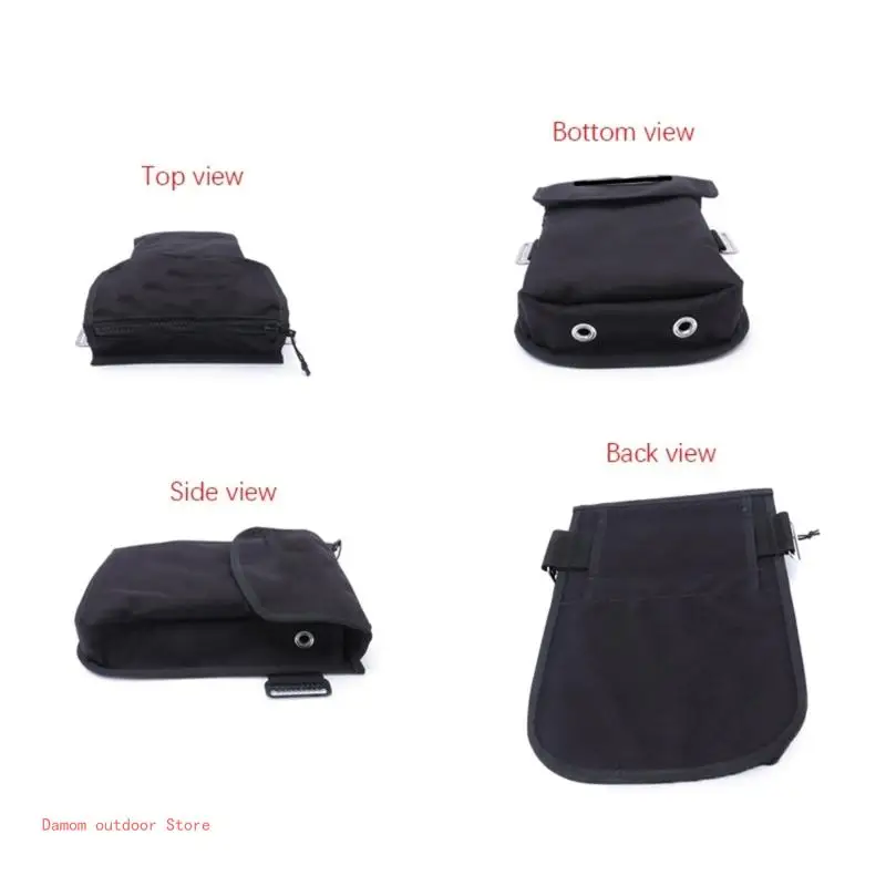 Nylon Scubas Diving Thigh Pocket Snorkeling Equipment Holder Scubas Diving Gear Bag Suitable for 2inch Webbing