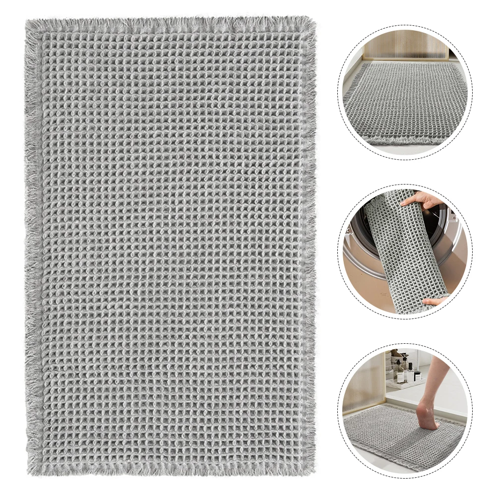 

Super Absorbent Bathroom Floor Mat Thick Non Slip Washable Rug for Shower Modern Decorative Home Use Shower Rug