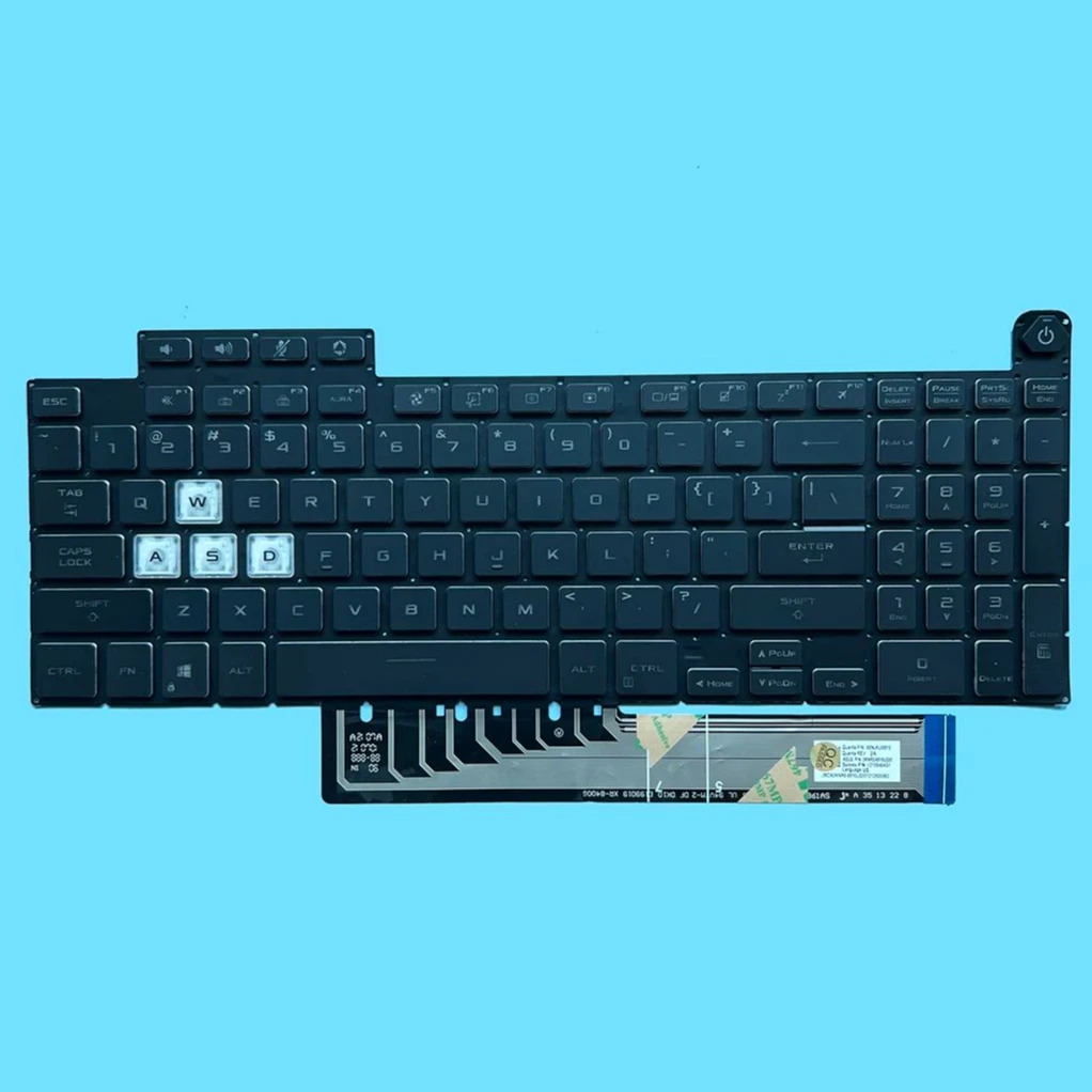 Imagem -03 - Xin-russo-us Rgb Backlight Teclado para Notebook Asus Tuf Gaming F17 Fx707 Fx707zm Fa707 Fx707zv4 Fx707zc4 Fx707zu4
