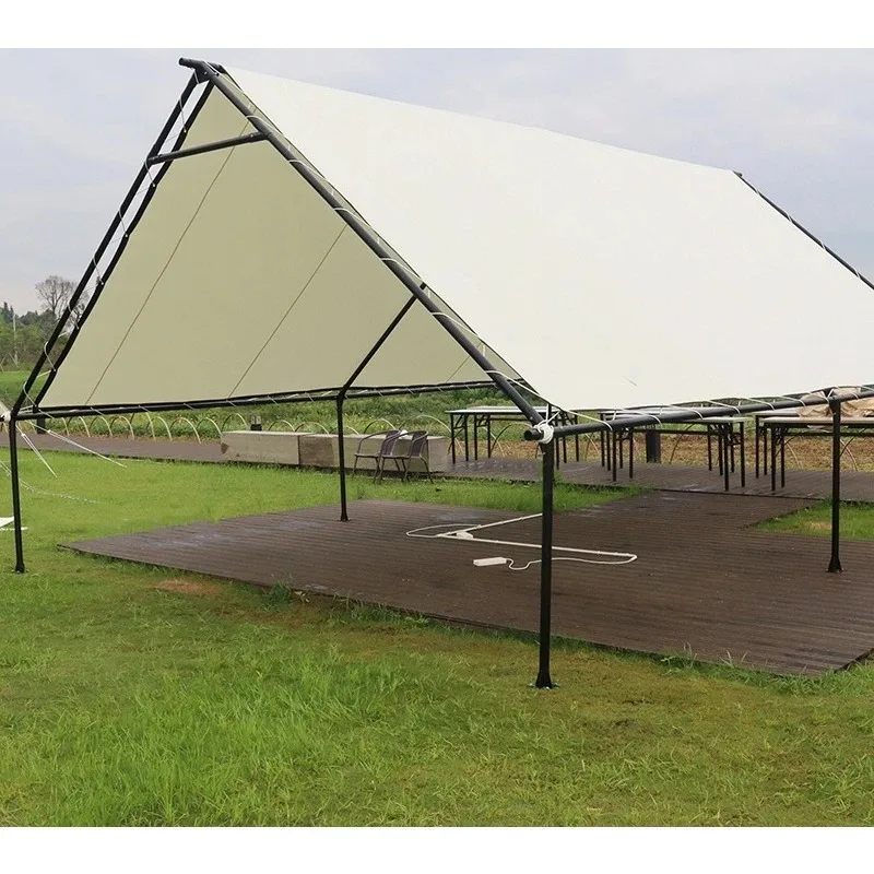 Outdoor camp B & B picnic yurt outside the shade to prevent rainstorm canopy