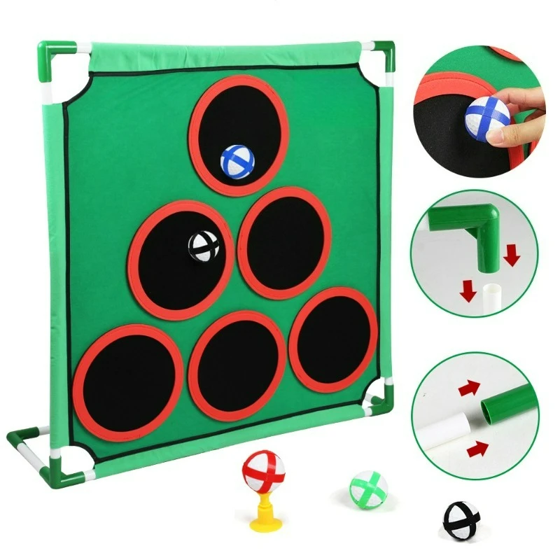 golf practice game mat with target support indoor outdoor parent child interactive sports training equipment