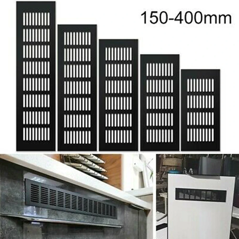 100mm Cabinet Air Vent Grille Wardrobe Air Vent Grille Aluminium Rectangular Ventilation Cover Furniture Breathable Hole