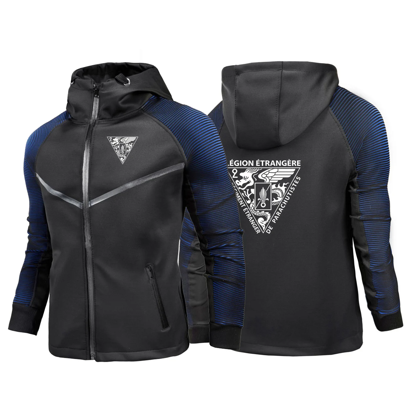 2026 Spring Autumn Zipper Personality Racing Suit Jacket French Foreign Legion Special Forces Armyr Logo Print Mens Leisure Coat