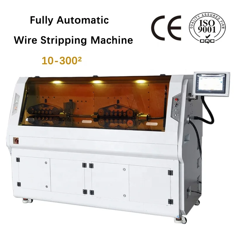 Large diameter copper cable automatic cutting and stripping machine New energy automobile cable processing machine