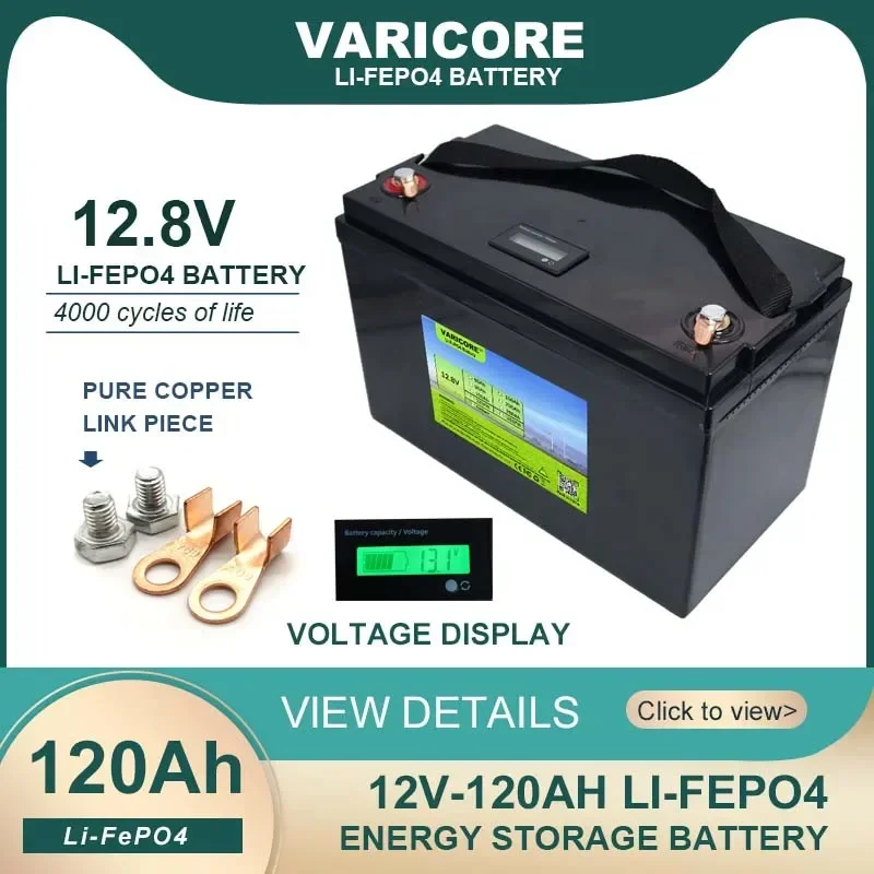 12V 160Ah 120Ah 200Ah LiFePO4 battery 12.8V Lithium iron phospha For RV Campers Golf Cart Off-Road Off-grid Solar Wind batteries