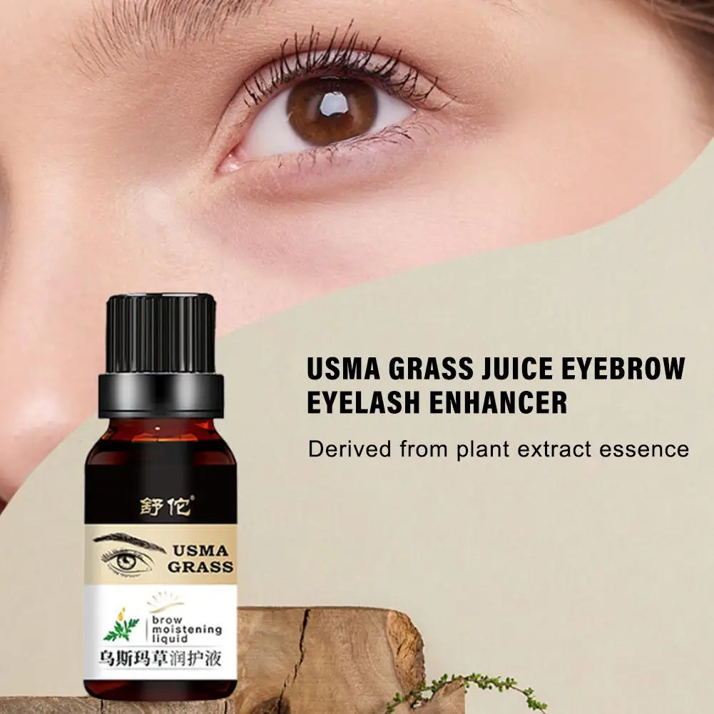 Thick Usma Grass Eyebrow Growth Liquid Effective Growth Hair 10ml Fluid Sideburns Hairline Xinjiang Beard Care F0a7