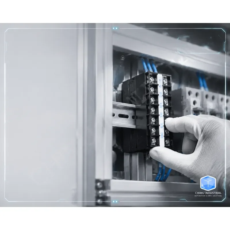 【CHIMU INDUSTRIAL】 TD-6010 60A 10 Section Combined Terminal Block DIN Rail Mounting Terminal Board
