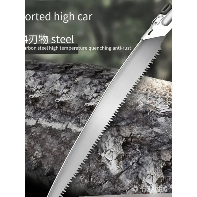 1Pc Outdoor garden multifunctional portable hand saw three-sided tooth high temperature quenching pruning fruit tree waist saw