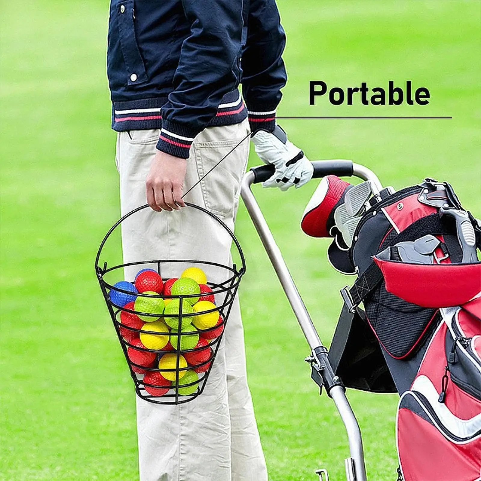 

50Pcs Golf Practice Balls Soft for Outdoor Putting Practice Swing Practice