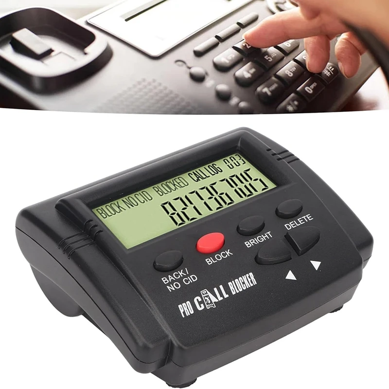 Call Blocker 2000 Group High Capacity Call Blocker  Anti-Nuisance Incoming Call Phone Blocker With LCD Display 1Set