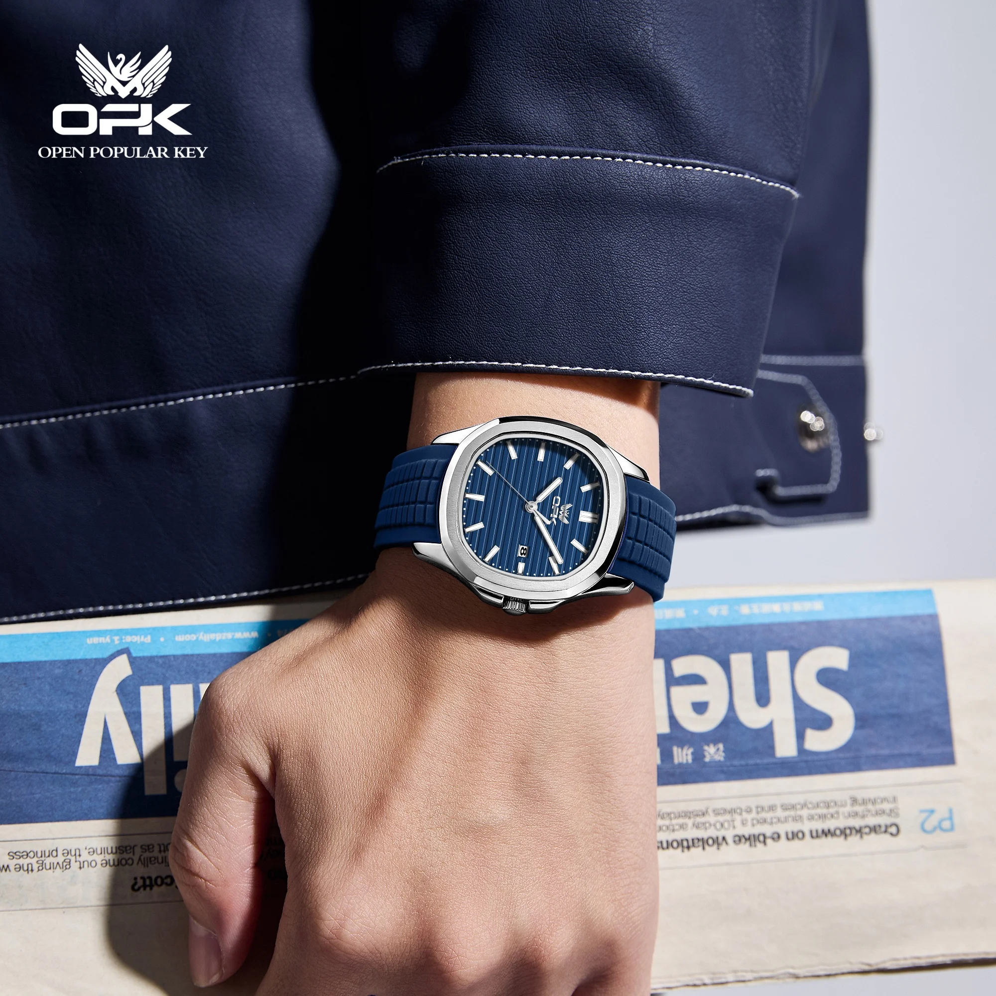 OPK 6095 Jam Tangan Gerakan Ku - Leather Watch Band Men ulasan dan harga