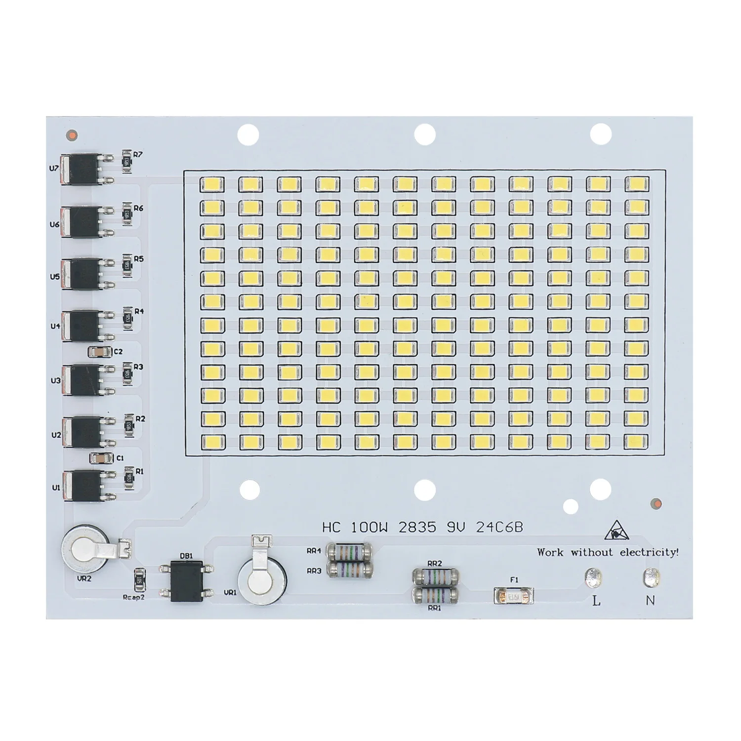 1pcs Powerful led imported lamp beads chip led 100W led matrix 220v No need driver Floodlight led Diodes Spotlight  6300-6500K