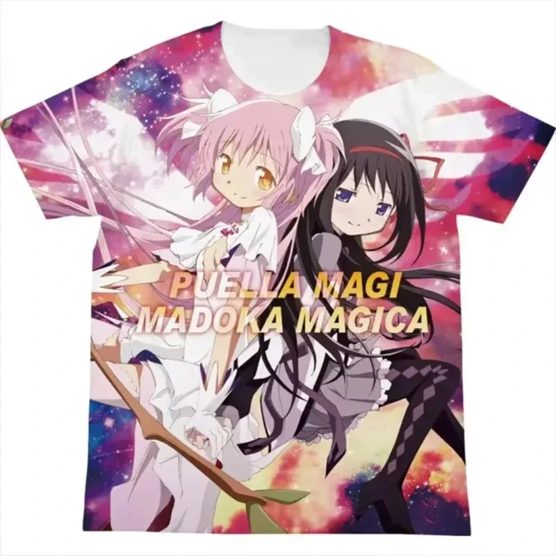 

Anime Puella Magi Madoka Magica 3D Printed Men T-Shirts Fashion Oversized Streetwear Casual Short Sleeve Tops Unisex Clothing
