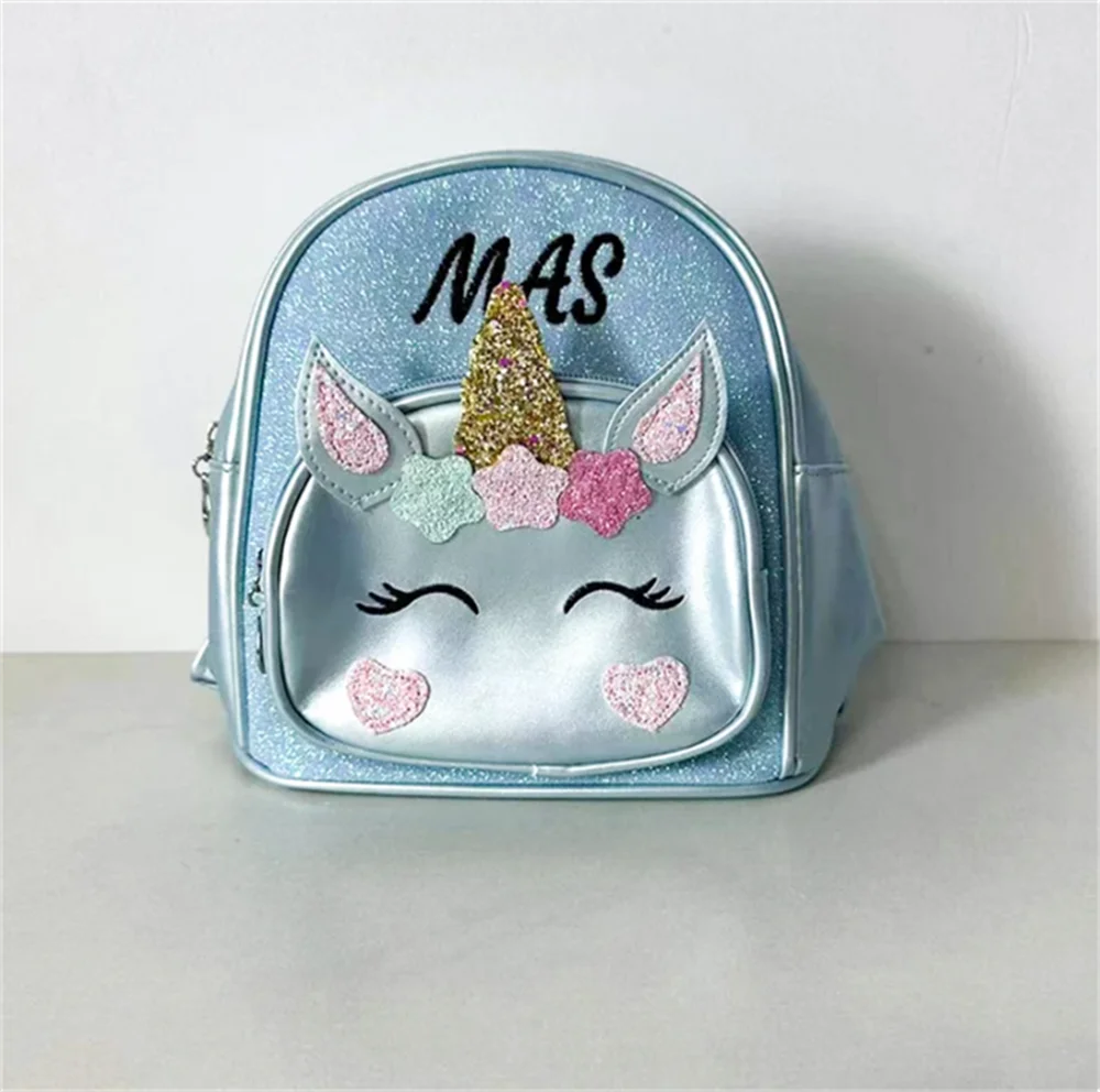 Mochila bordada de unicornio rosa, bolso escolar personalizado para niños pequeños, mochila para guardería, mochila para guardería, bolso preescolar, mochilas para niñas