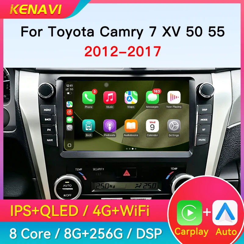 Car Stereo Radio UIS7870 For Toyota Camry 7 XV50 XV55 US Version 2012-2017 Wireless Carplay Android Auto Multimedia Player 2 Din