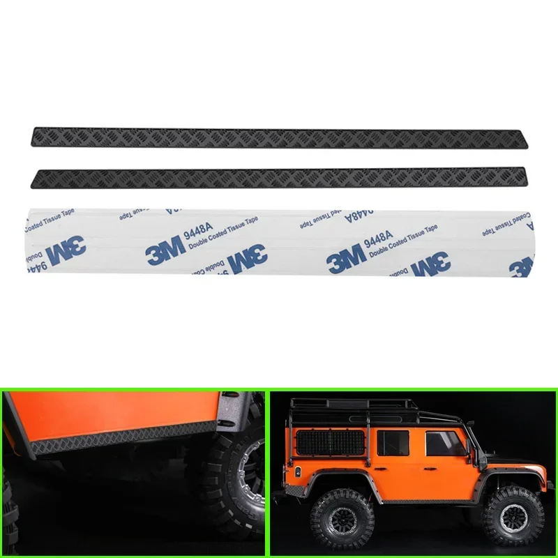 Side Skirt Skid Plates Rear Skid Plate Body Sheet Metal for 1/10 RC Crawler TRX4 Land Rover Defender Upgrade Parts