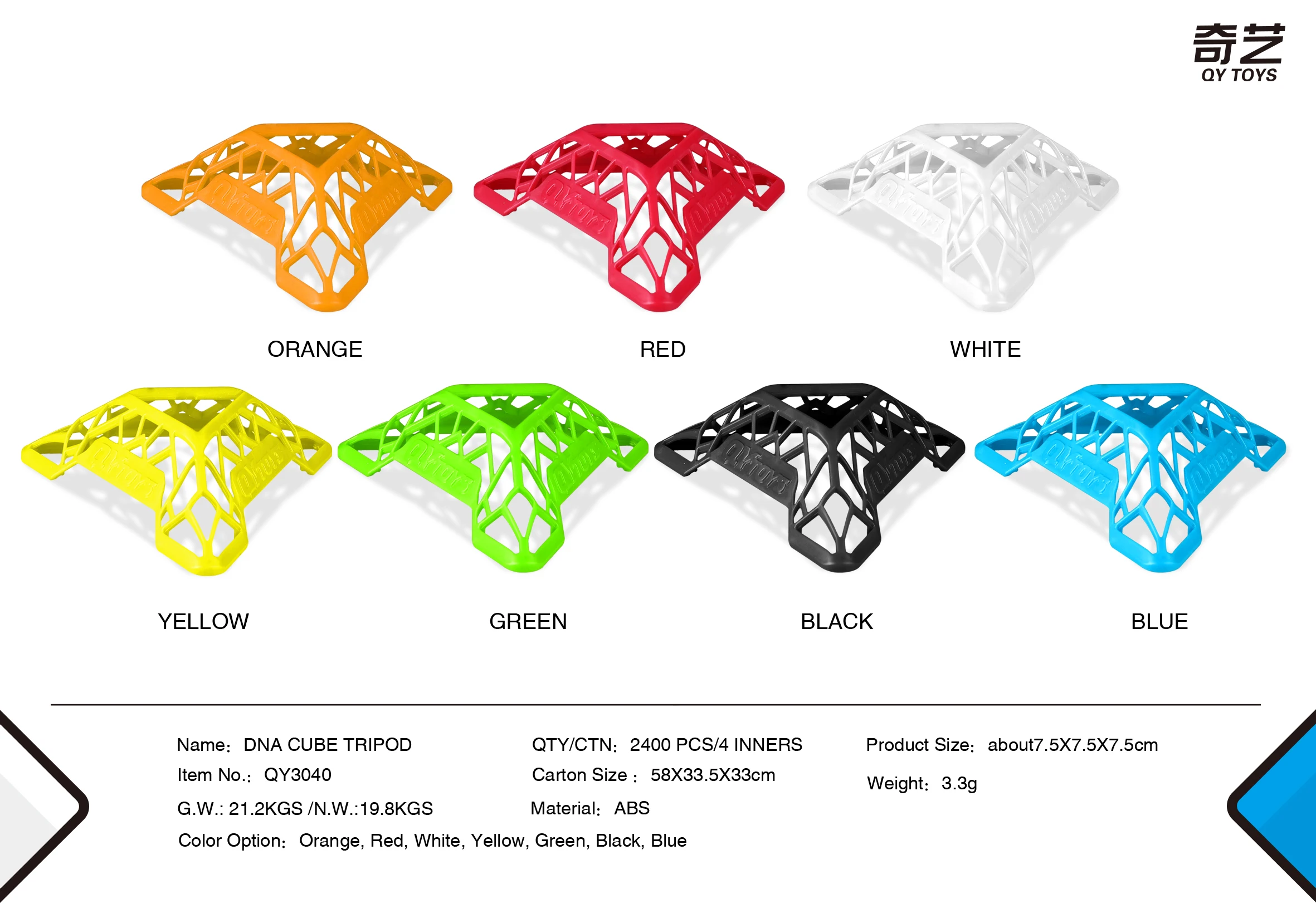 14 stks QY DNA Kubus Stand 3x3x3 Magische Kubus Basic Kubus Houder 14 stks/set Kleurrijke DNA Houder met Qiyi 3x3x3 Kubus Puzzels