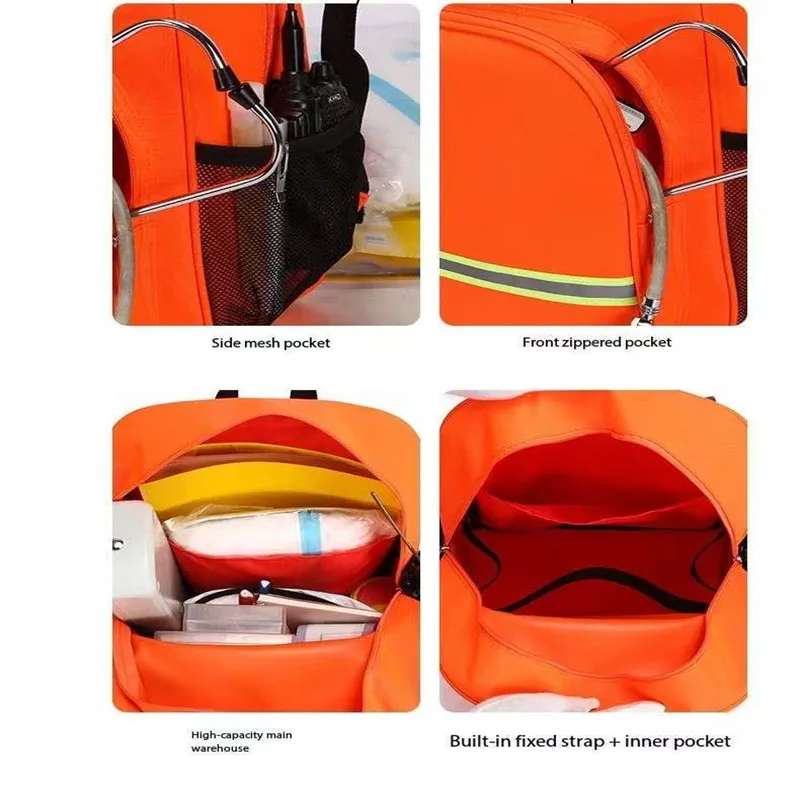 

High quality thickened waterproof first aid backpack, medical backpack, personal belongings bag