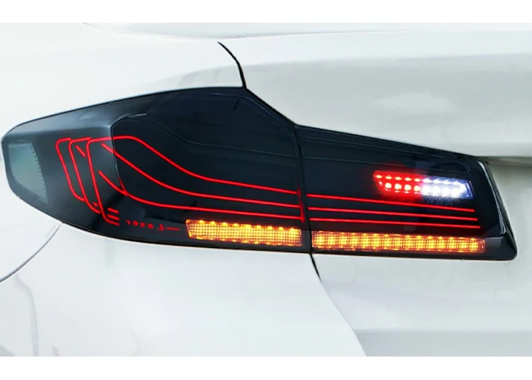 MJ Durable Tail Lamp Assembly for BMW 5 Series M5 Style 2018-2020 G30 G38 New Condition Rear Light Upgrade Taillights view 5