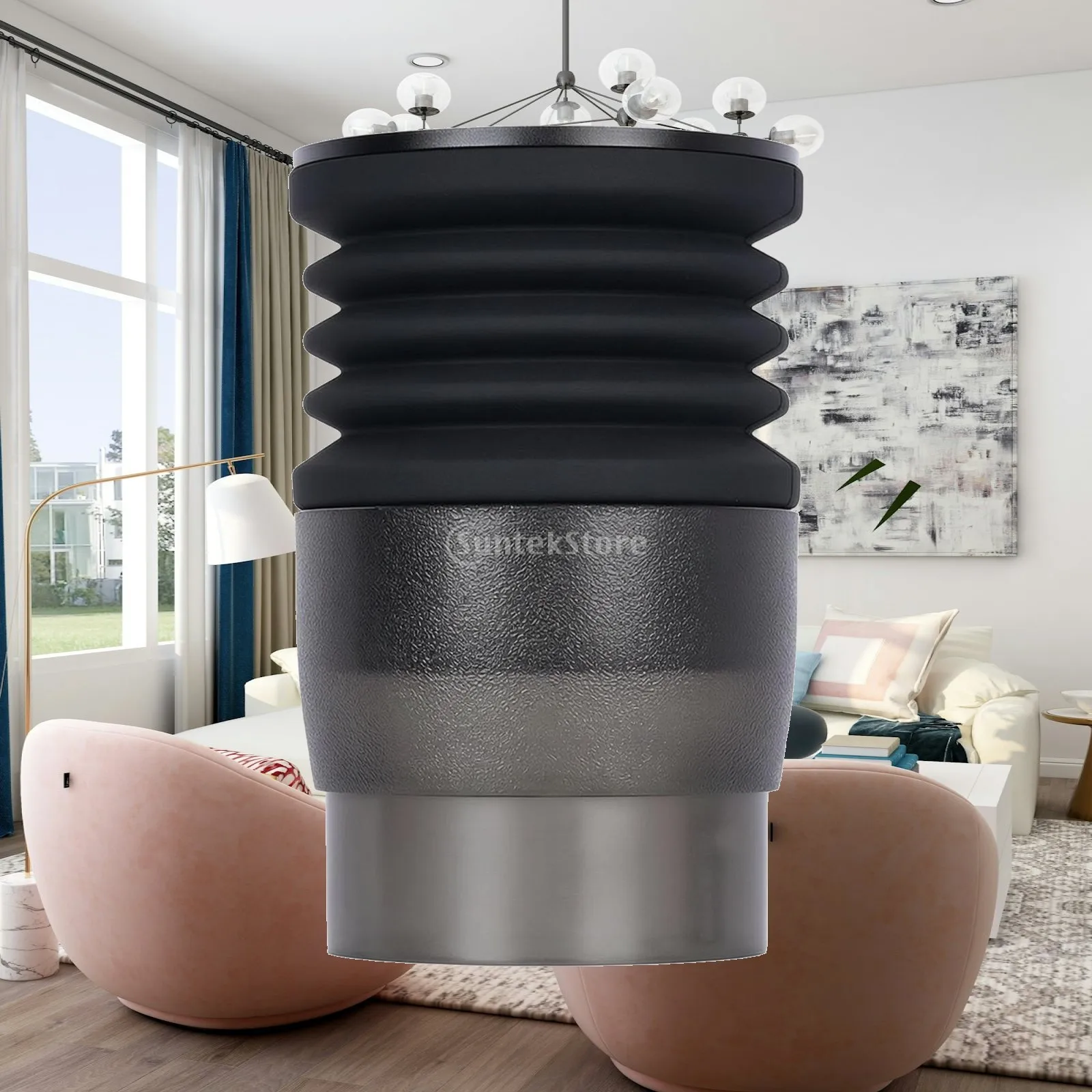 Easy Press Coffee Retention Cleaner Bellows for Grinder with Textured Grip and Metal Bottom