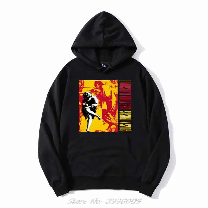 Rock Guns N Roses Use Your Illusion Hoodies Heavy Metal Hip Hop Hoodie Men Unisex Oversize Sweatshirts Zip Up Hooded Jacket