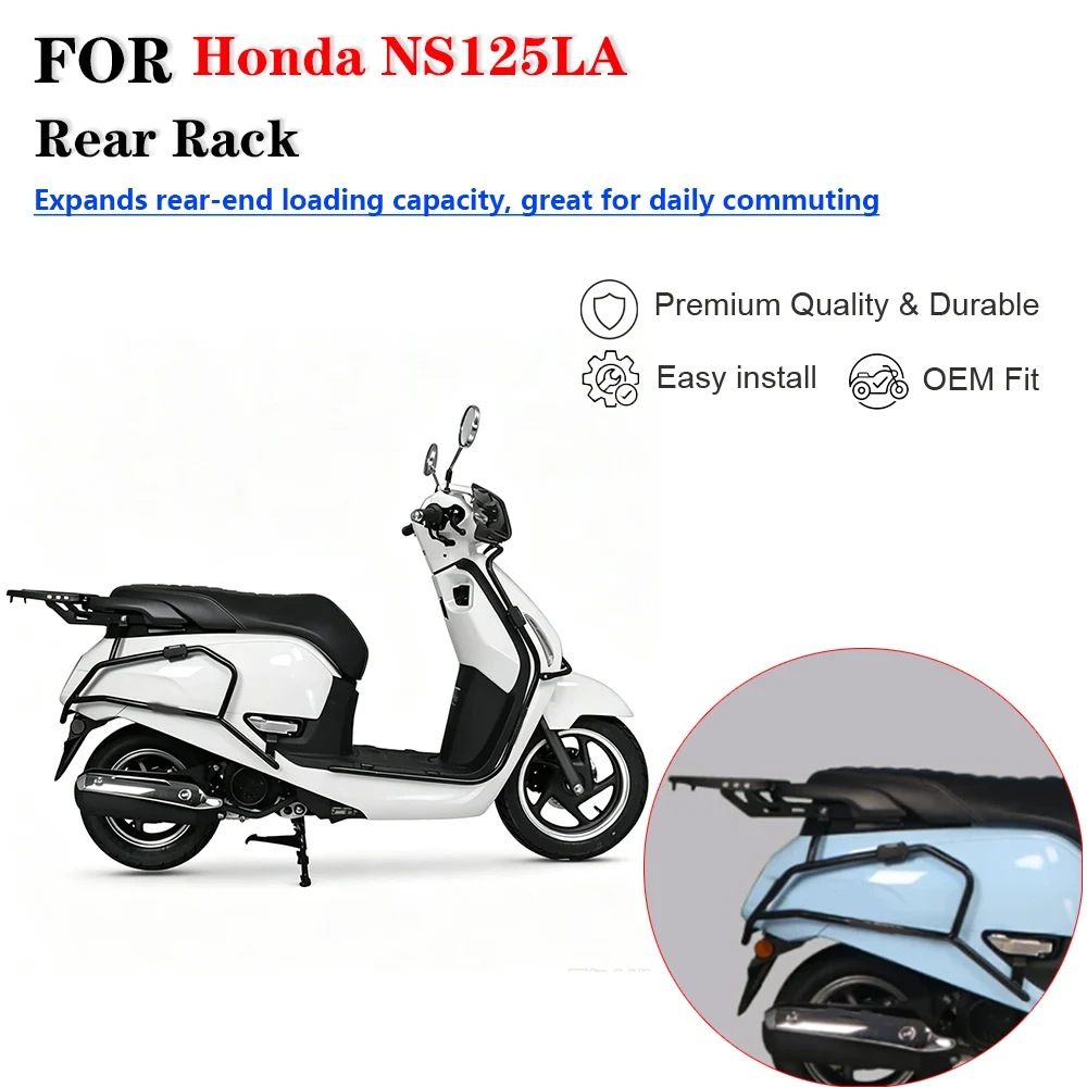 For Honda NS125LA SDH125T‑39 Motorcycle Aluminum Rear Luggage Rack Mount Bracket Modification Accessories