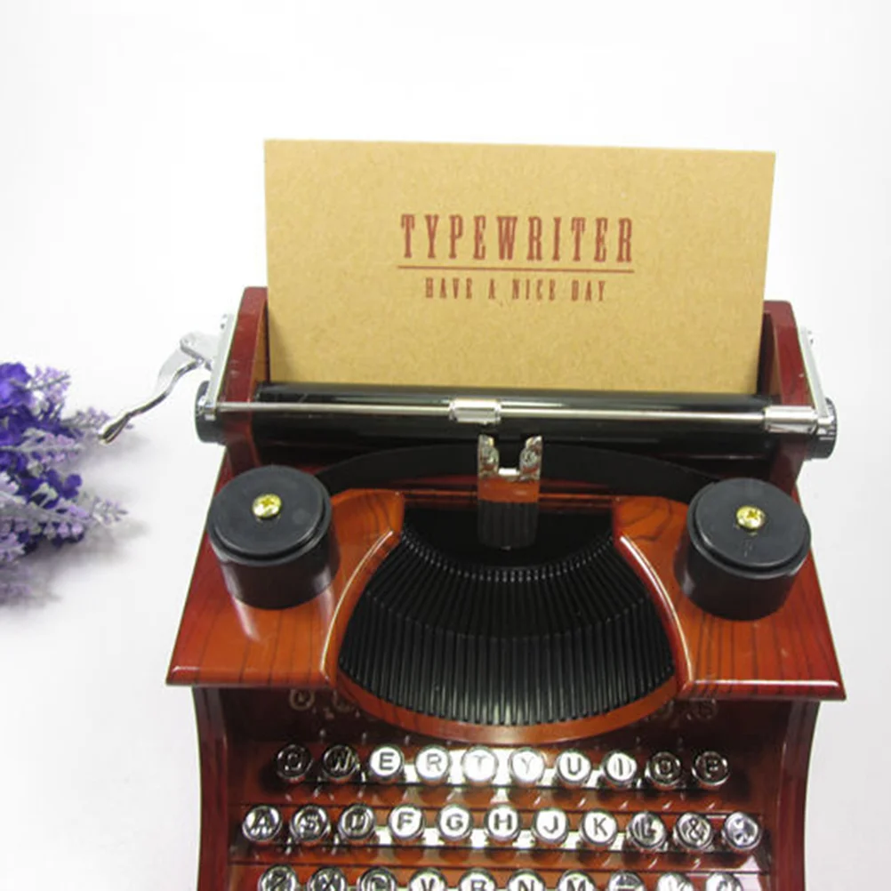 

1Pcs Vintage Music Box Typewriter Style Musical Jewellery Box Warm Romantic Home Decoration Perfect Gift for Her