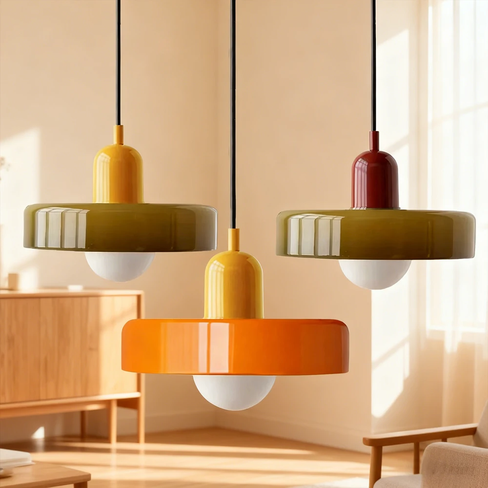 

Скандинавский светодиодный стеклянный подвесной светильник, винтажная кремовая отделка, розетка E27, для столовых, спален, кабинет, гостиная, бары, кабинет