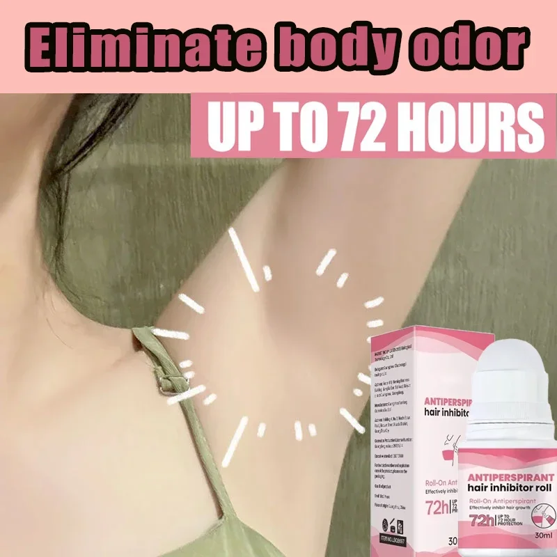 Underarm Odor Removal Antiperspirant Armpit Odor Remover Underarm Perfume Deodorant Sweat Deodorizer Hair Inhibitor Roll Women