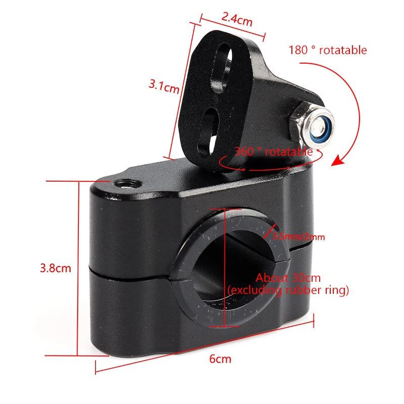 2pcs Motorcycle Mounting Bracket Headlight Spotlight Mount Universal Motorcycle Fog Light Bracket Headlamp Holder Accesorios - view 3