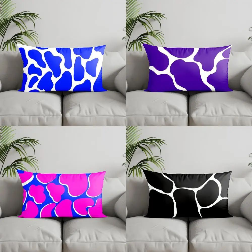 Home Decor Colorful Abstract Pattern Pillows Suitable For Sofa Bedroom Car Pillow Cover Cushion Rectangular Back Cushion