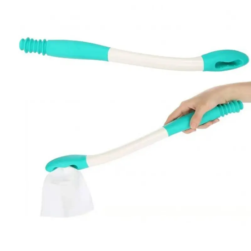 1pcs Bottom Toilet Self Wipe Aid Long Handled Wiper Easy Reach Tissue Grip Helper New