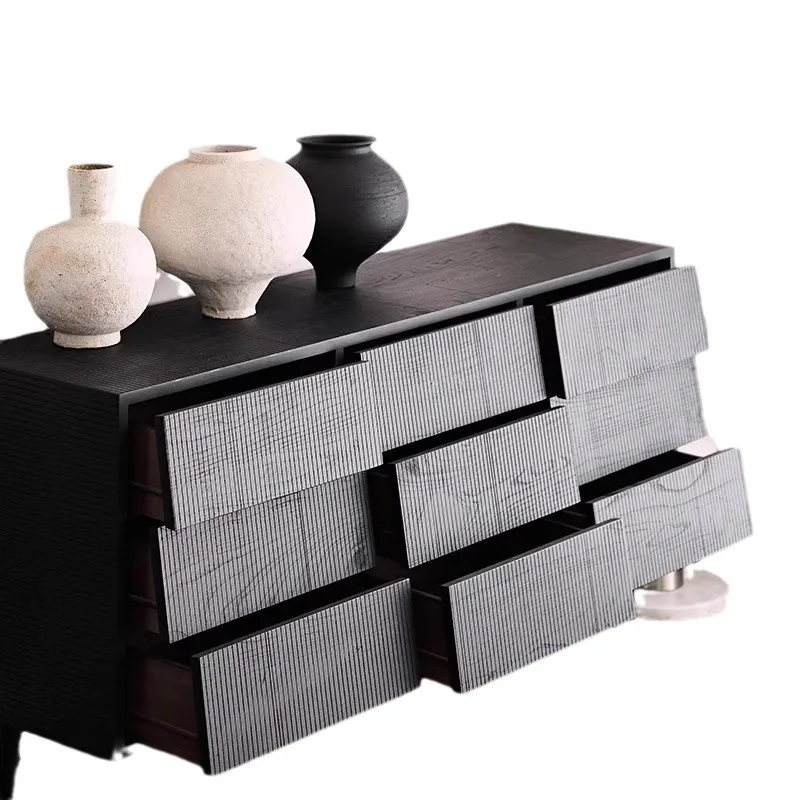 Medieval style nine-chest cabinet old elm living room home wall decoration storage drawer cabinet