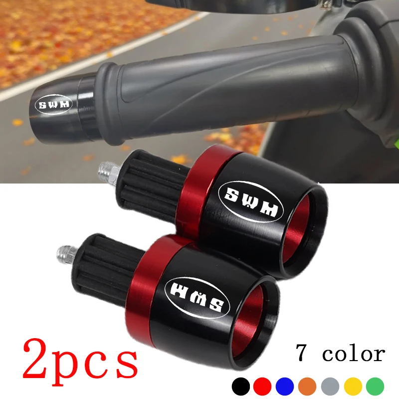 

For SWM Motorcycle Handlebar Grips Handle Bar Cap End Plugs