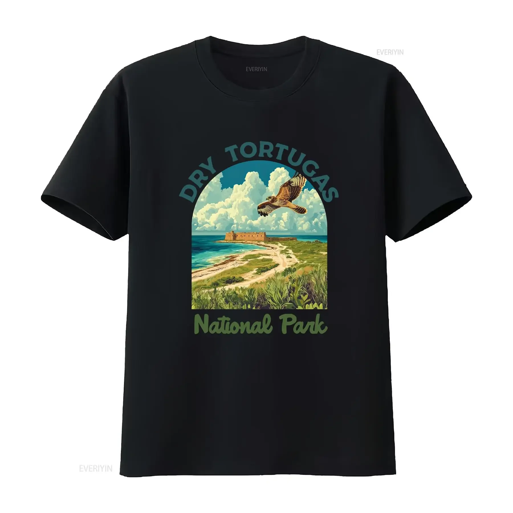 National Parks T Shirt Dry Tortugas Camping Mountain Outdoor Lover Adventure for Hikers Fisherman vintage Washed Comfortable