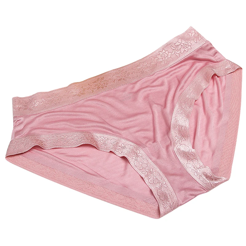 

New arrival silk panties woven thread a slice of pure mulberry silk knitted mid ultrafine silk waist trunk