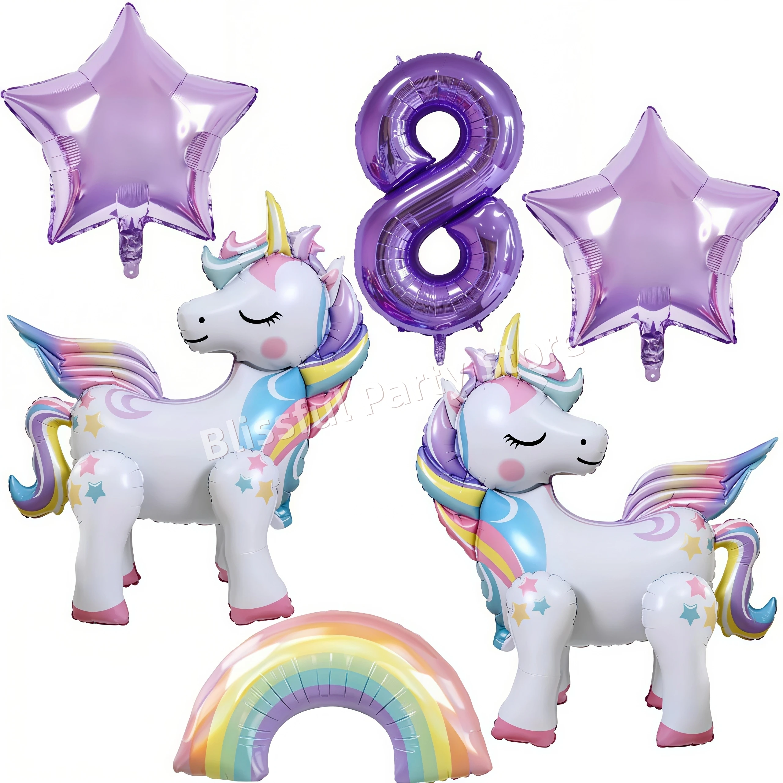 Eenhoorn Ballonnen Verjaardag Decoratie Regenboog Eenhoorn Folie Ballon Feestartikelen Kamer Decor Kinderen Meisjes Gunst Baby Douche Globos