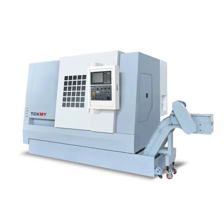Dalian Swiss Type Fanuc Engine 450มม. มีเส้นผ่าศูนย์กลางในการหมุนหลายแกนหมุน mesin bubut CNC Hine Centre