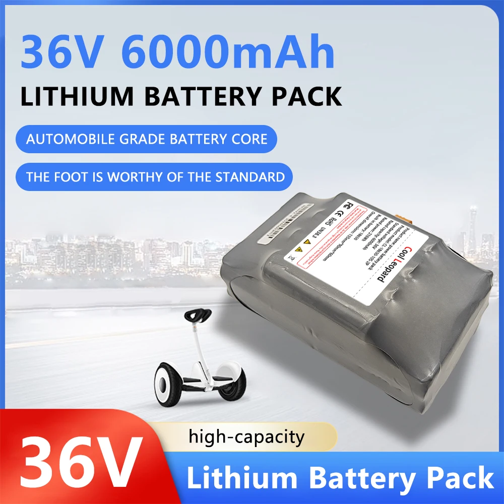 

18650 10S2P 36V 6000mAh Lithium Battery Pack,for Electric Self Balancing Scooter HoverBoard Unicycle Rechargeable Battery