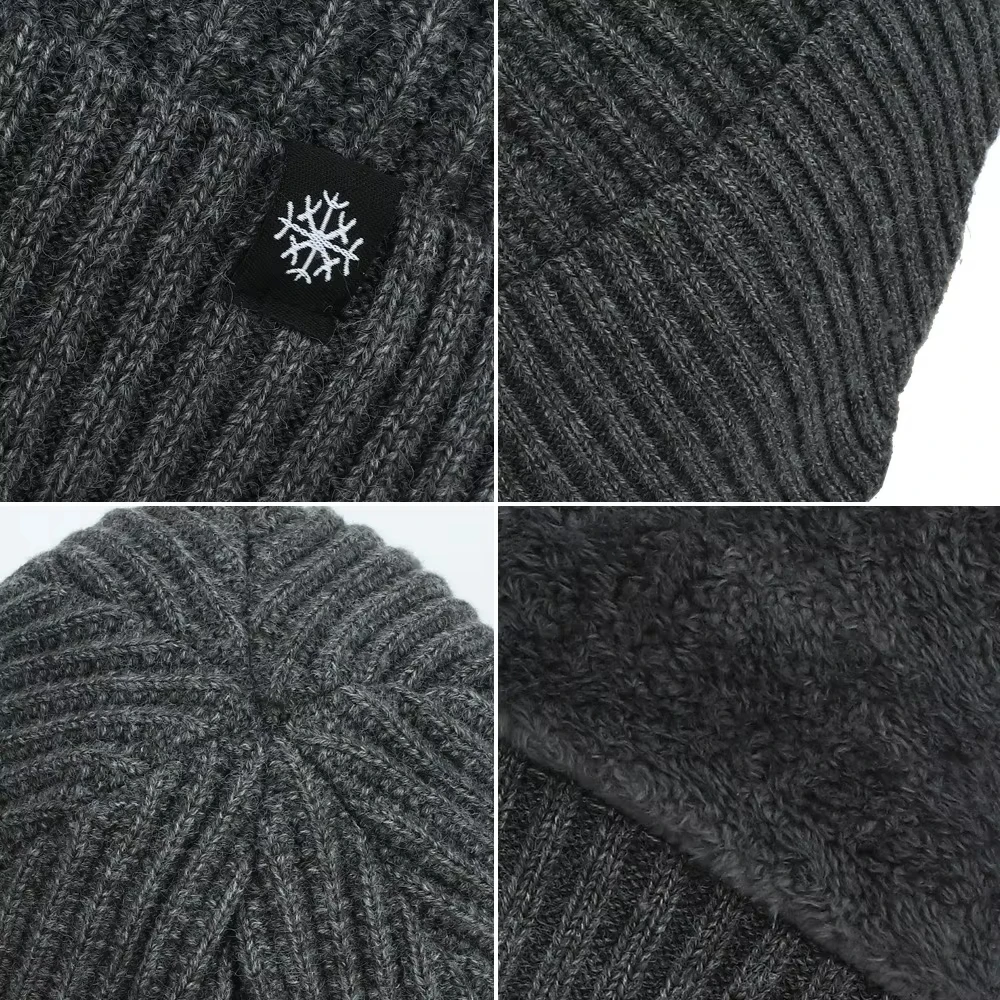 Winter fishing hat, knitted hat, men\'s and women\'s velvet hat, scarf, outdoor cycling hat, warm and thick neck protection hat