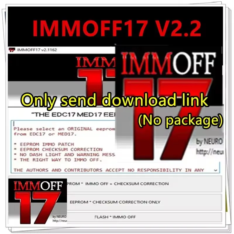 

Hot sellIMMOFF17 Software with Keygen Unlimited install EDC17 Immo Off Ecu Program NEUROTUNING Immoff 17 and install video guide