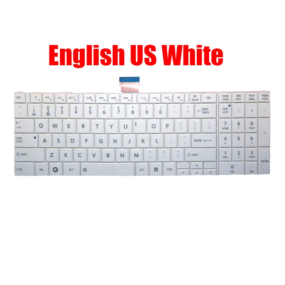 

English US Laptop Keyboard For Toshiba For Satellite C850 C855D C850D C855 C870 C870D C875 C875D L875D MP-11B93US-9304