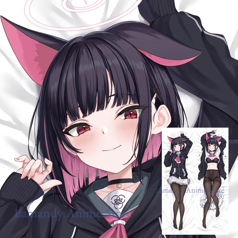 Dakimakura kazusa (blue archive) Anime Double Sided Print Pillowcase Life Size Body Pillow Cover