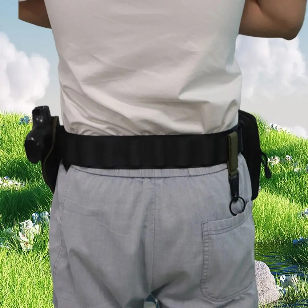 Quick Realease Multifunctional Outdoor Belt Adjustable with Hook Fishing Belt Travel Mountain Climbing Plumber Waist Belt Travel